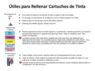 Útiles para Rellenar Cartuchos de Tinta