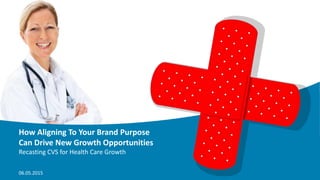 How Aligning To Your Brand Purpose
Can Drive New Growth Opportunities
Recasting CVS for Health Care Growth
06.05.2015
 