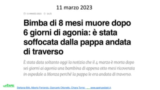Stefania Bitti, Alberto Ferrando, Giancarlo Ottonello, Chiara Torrisi . www.apel-pediatri.it.
11 marzo 2023
 