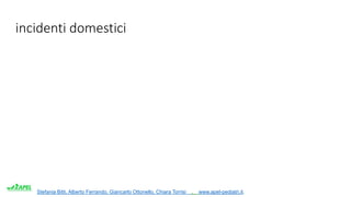Stefania Bitti, Alberto Ferrando, Giancarlo Ottonello, Chiara Torrisi . www.apel-pediatri.it.
incidenti domestici
 