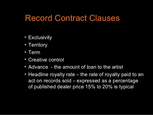 Record Contracts Explained _ How to draft a simple contract: simple ...