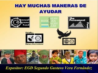 Expositor: EGD Segundo Gustavo Vera Fernández
 