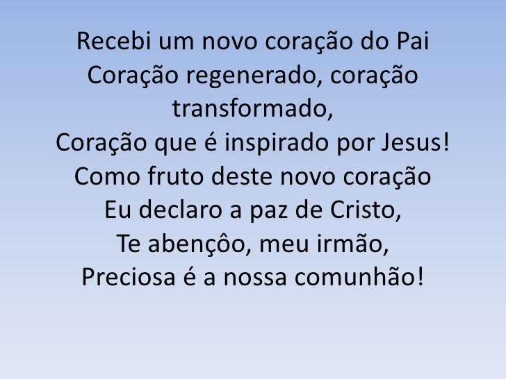 Harpa Cristã Recebi Um Novo Coração Do Pai