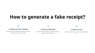 Receipt Faker - Create receipts with custom information from selected ...