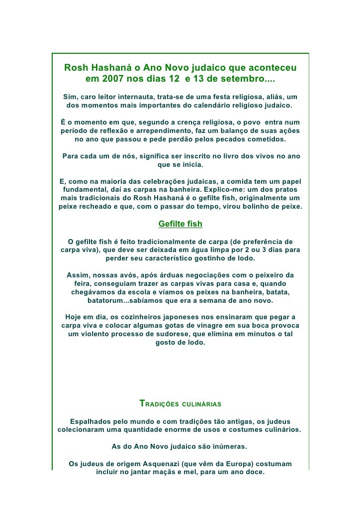 Receita Culinária Judaica Receita Culinária Judaica