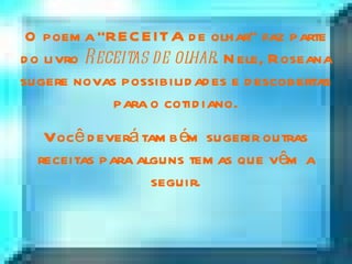 Receitas 1°ano m