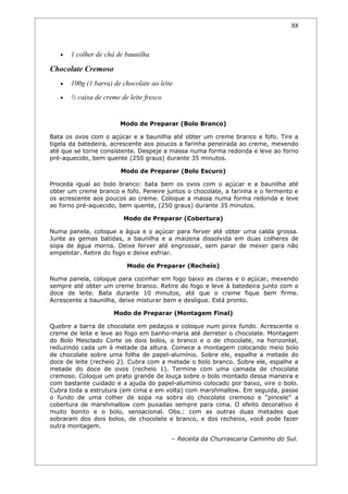 Receitas de carnes e churrascos.