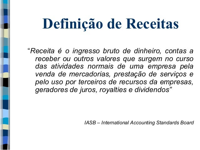 Contabilidade - Receitas Despesas Ganhos