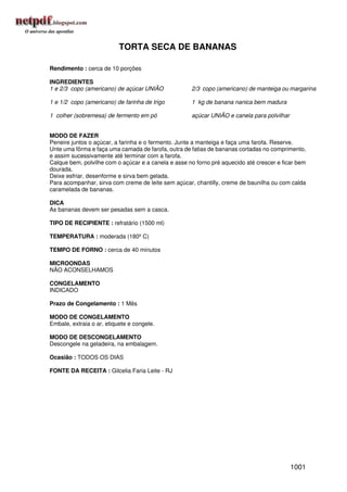 Receitas uniao de a a z