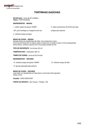 Receitas uniao de a a z