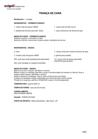 Receitas uniao de a a z