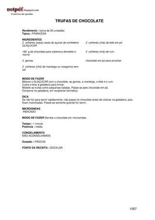 Receitas uniao de a a z