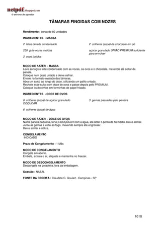 Receitas uniao de a a z