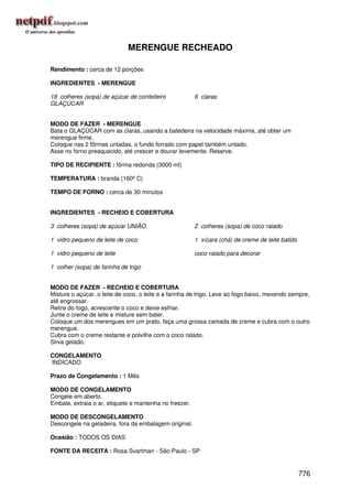 Receitas uniao de a a z