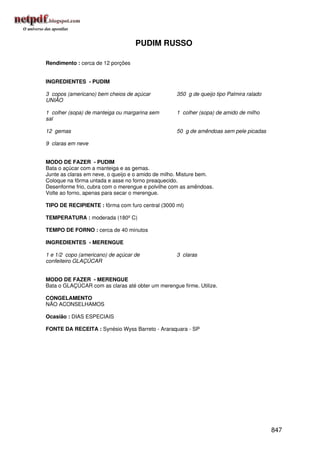 Receitas uniao de a a z