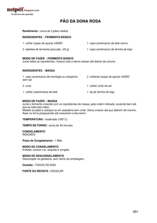 Receitas uniao de a a z