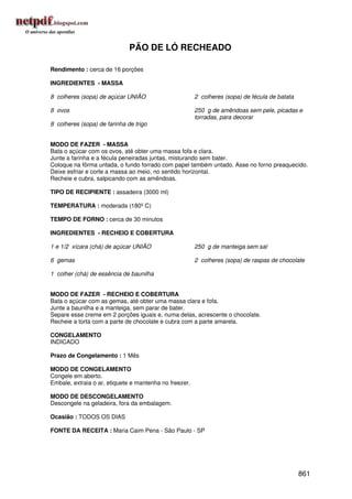 Receitas uniao de a a z