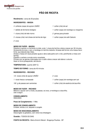 Receitas uniao de a a z