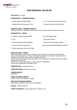 Receitas uniao de a a z