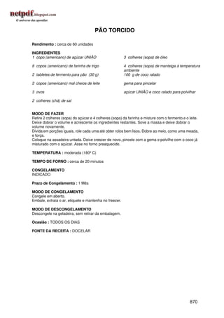 Receitas uniao de a a z