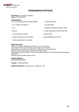 Receitas uniao de a a z