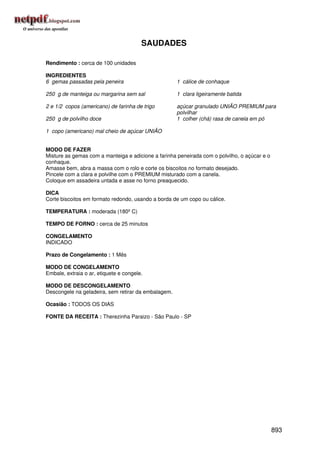 Receitas uniao de a a z