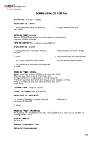 Receitas uniao de a a z