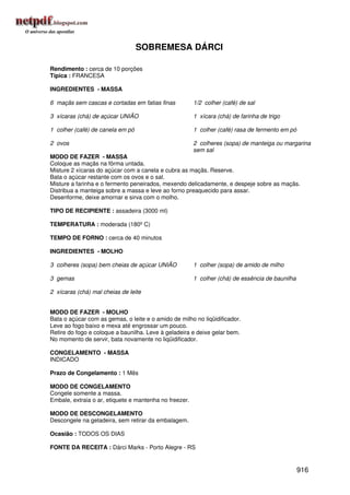 Receitas uniao de a a z