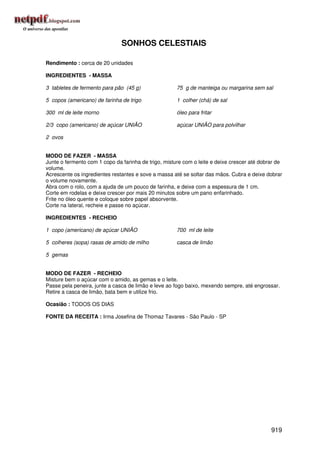 Receitas uniao de a a z