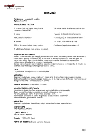 Receitas uniao de a a z