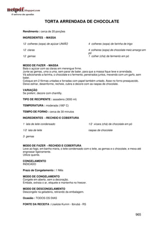 Receitas uniao de a a z