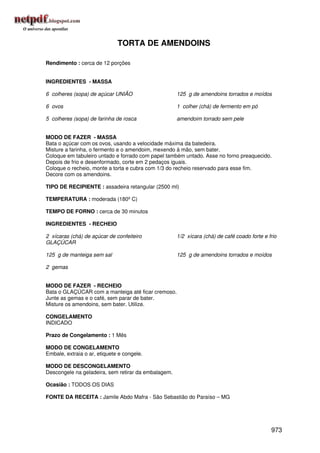 Receitas uniao de a a z