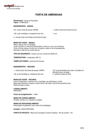 Receitas uniao de a a z