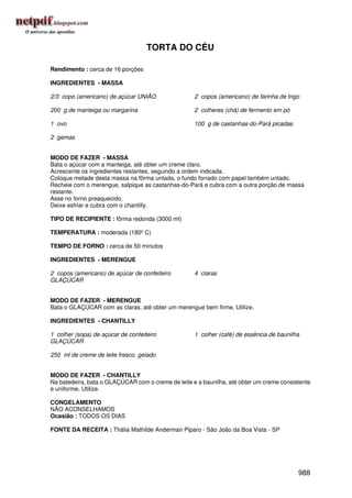 Receitas uniao de a a z