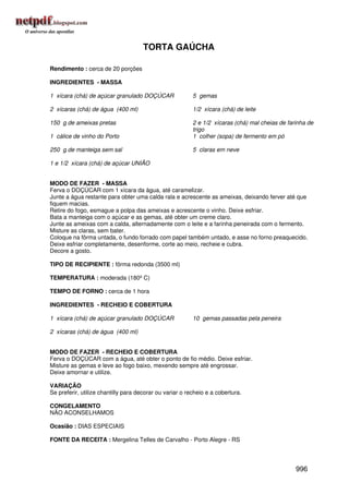 Receitas uniao de a a z