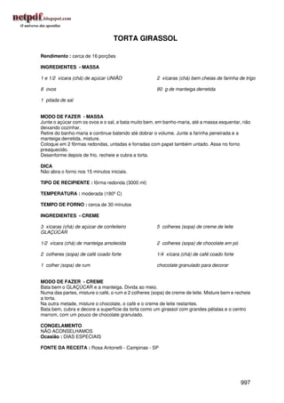 Receitas uniao de a a z