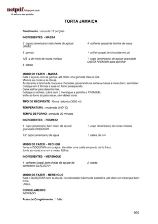 Receitas uniao de a a z