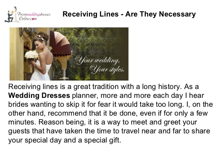 Receiving lines are they necessary