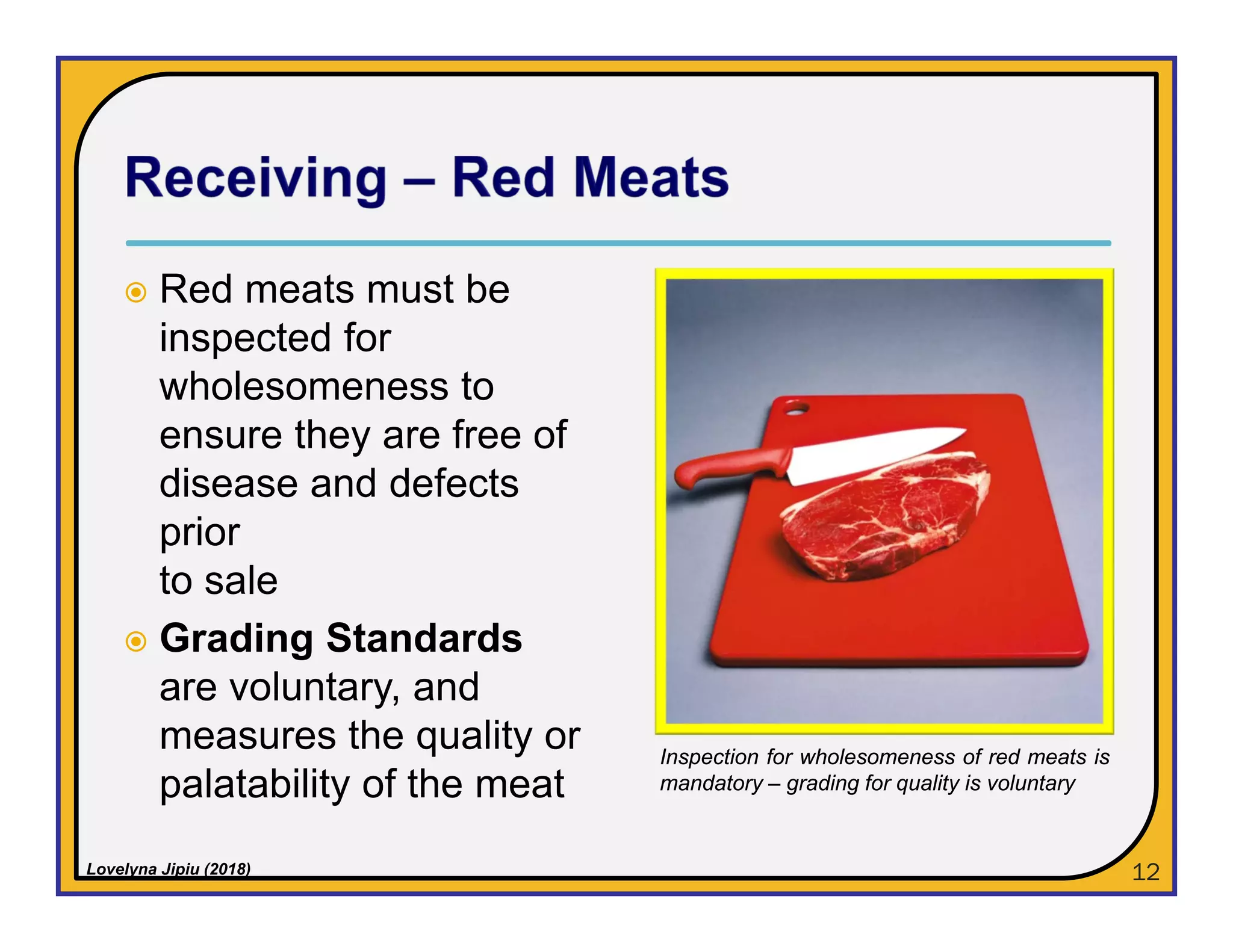 Food Receiving process | PDF