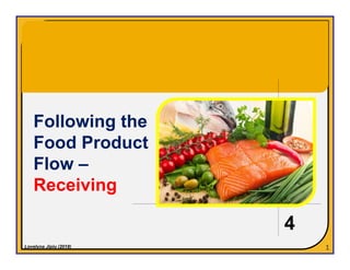 4
Following the
Food Product
Flow –
Receiving
1Lovelyna Jipiu (2018)
 