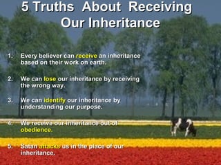 God's Economy & Receiving Your Inheritance - Session 5 | PPT