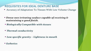 Should be biologically acceptable
Should be cost efficient
 