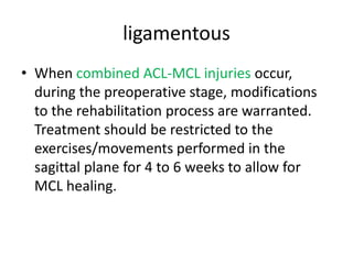 Recent Advances In Acl Rehab Literature Review Aug2012