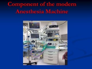 Component of the modern
Anesthesia Machine
 