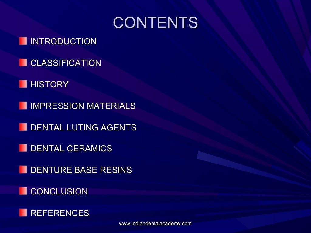 Recent advances in dental materials /certified fixed orthodontic cour…