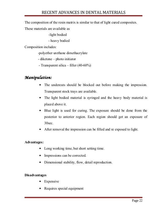 Recent advances in dental materials certified fixed orthodontic cours…