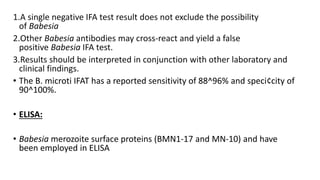 Recent advances in diagnosis of hemoparasite infections | PPTX