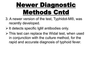 Recent advances in enteric fever | PPTX