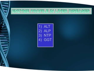 1) ALT
2) ALP
3) NTP
4) GGT
 