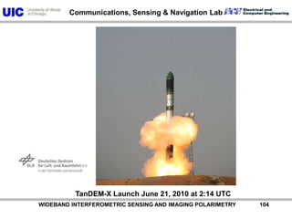 TandemSAR-X DLRLaunch: 2010 June 21          WIDEBAND INTERFEROMETRIC SENSING AND IMAGING POLARIMETRY               103